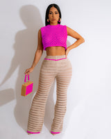 Exquisite Energy Crochet Pant Set