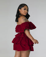 Show-stopping Ruffle Skirt Set