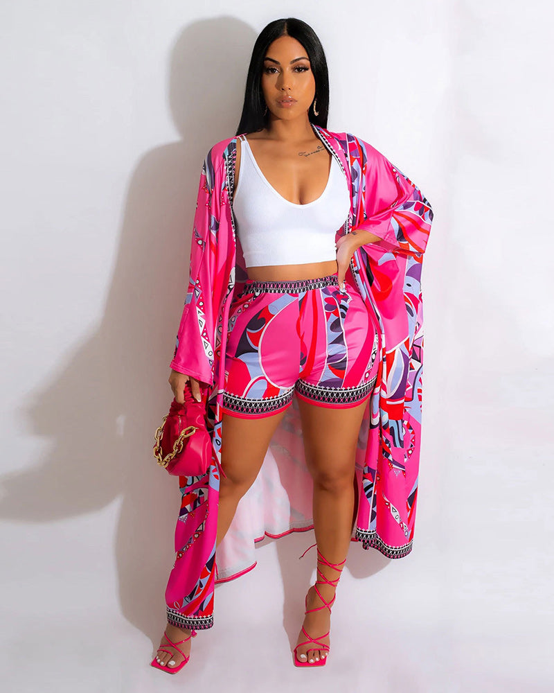 The So Chic Kimono Short Set