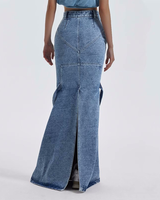 Mermaid denim maxi skirt