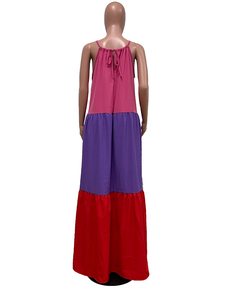 Blossom color block sundress