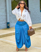 CHAMBRAY CARGO SKIRT