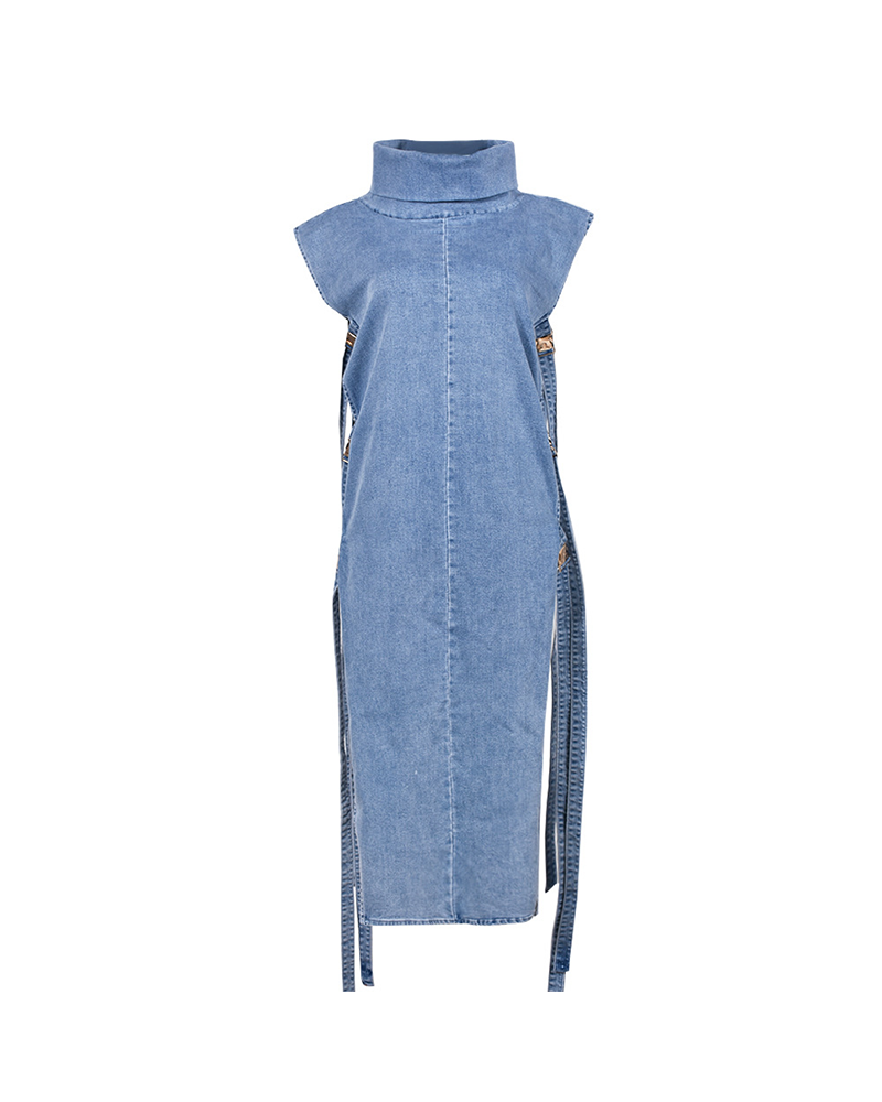 I See You Denim Maxi Dress