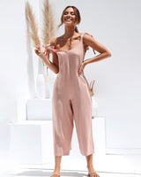 Causal Tie Shoulder Jumpsuit