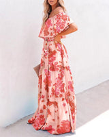 Gradient Print Maxi Dress