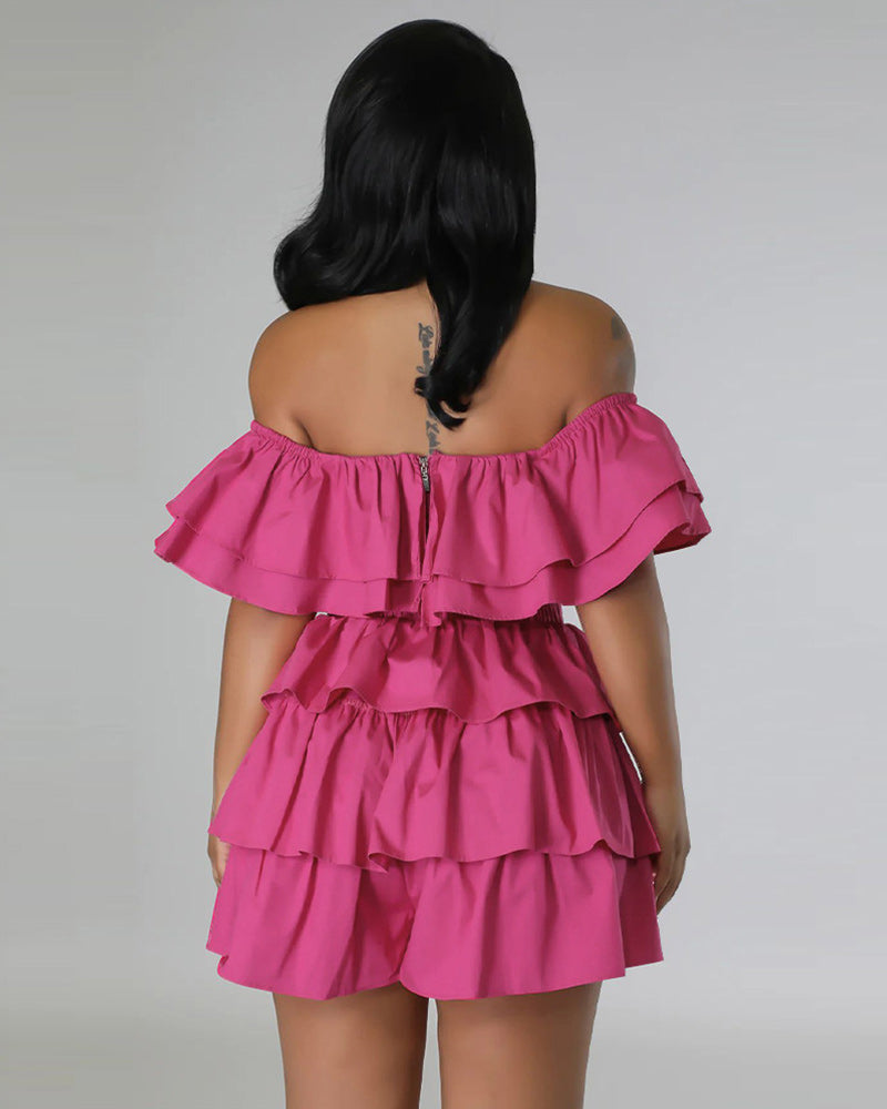 Show-stopping Ruffle Skirt Set