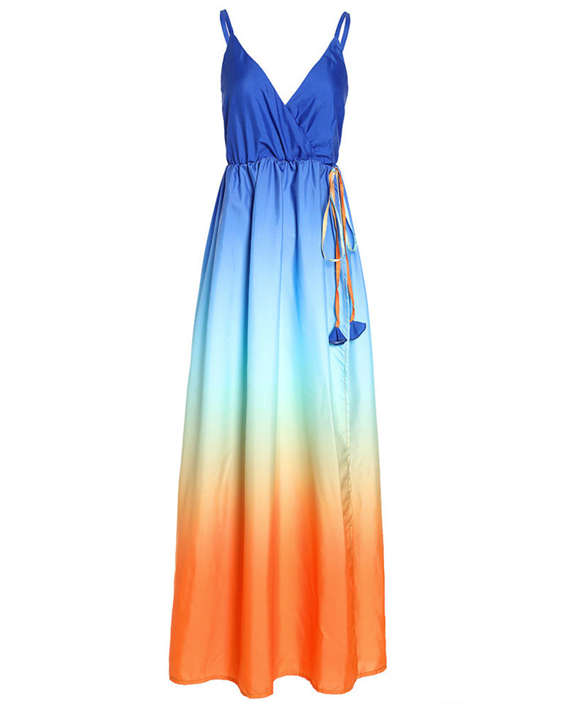 elegant chiffon Maxi  dress