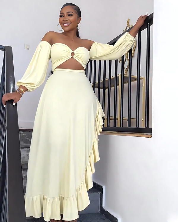 Lucia Off shoulder Maxi Dress