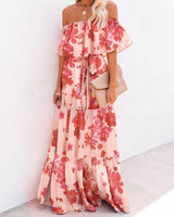 Gradient Print Maxi Dress