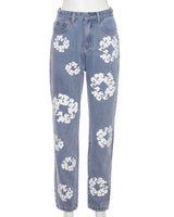 Casual Patchwork Denim Jeans