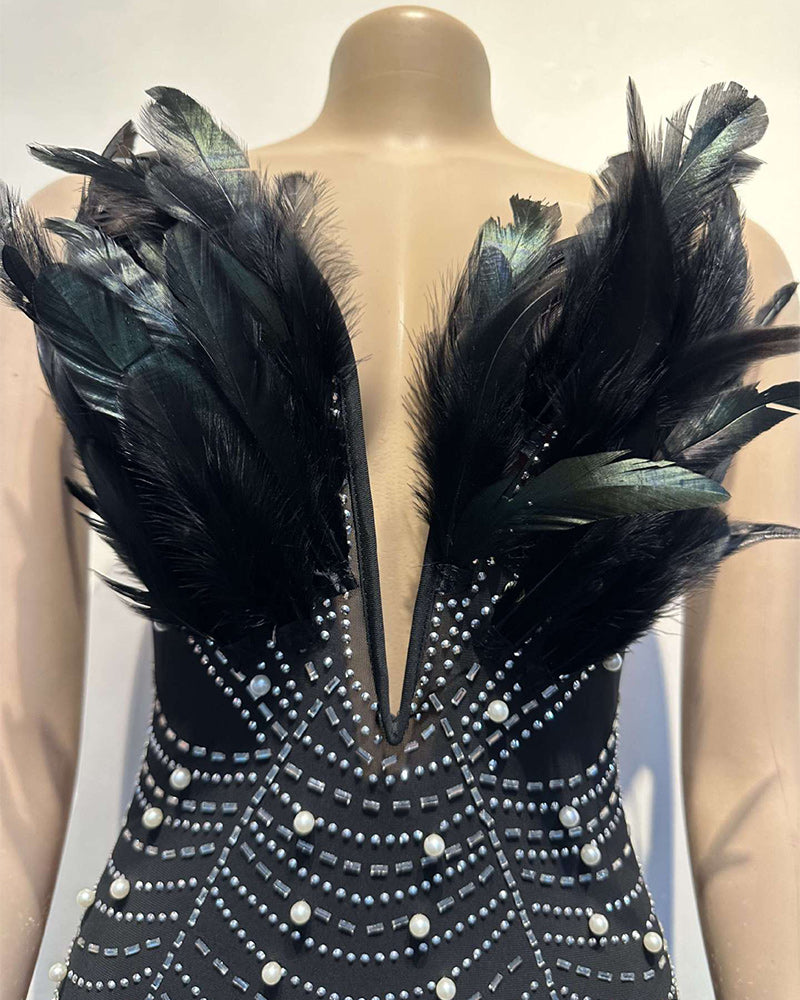 FEATHERED BLING DRESS