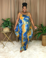 TIE DYE ROMPER DRESS(PLUS SIZE)