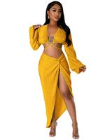 Rhythm Of The Night Plisse Skirt Set