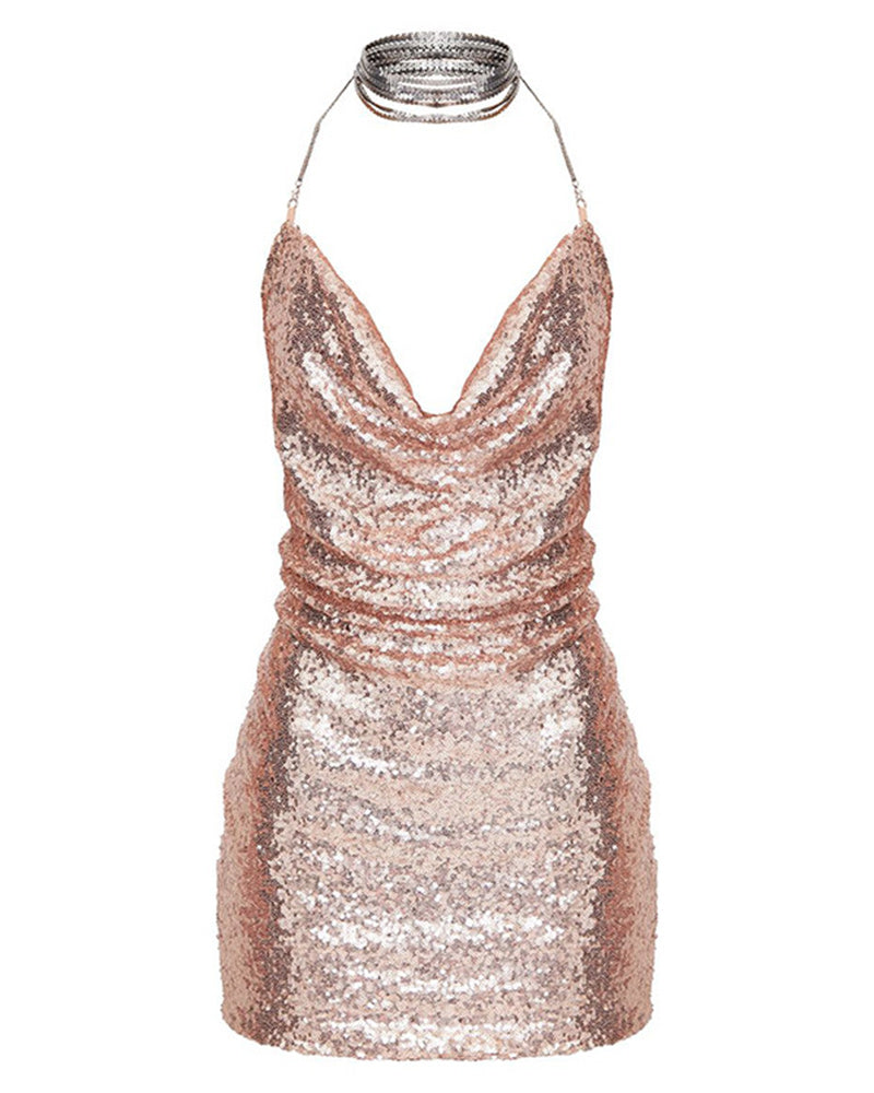 Sequin Mini Dress