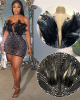 FEATHERED BLING DRESS