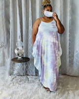 TIE DYE ROMPER DRESS(PLUS SIZE)