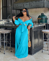 Summer Fashion Beach Jumpsuit Set