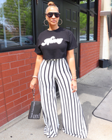 Thora Striped Wide Leg Pants