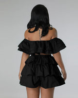 Show-stopping Ruffle Skirt Set