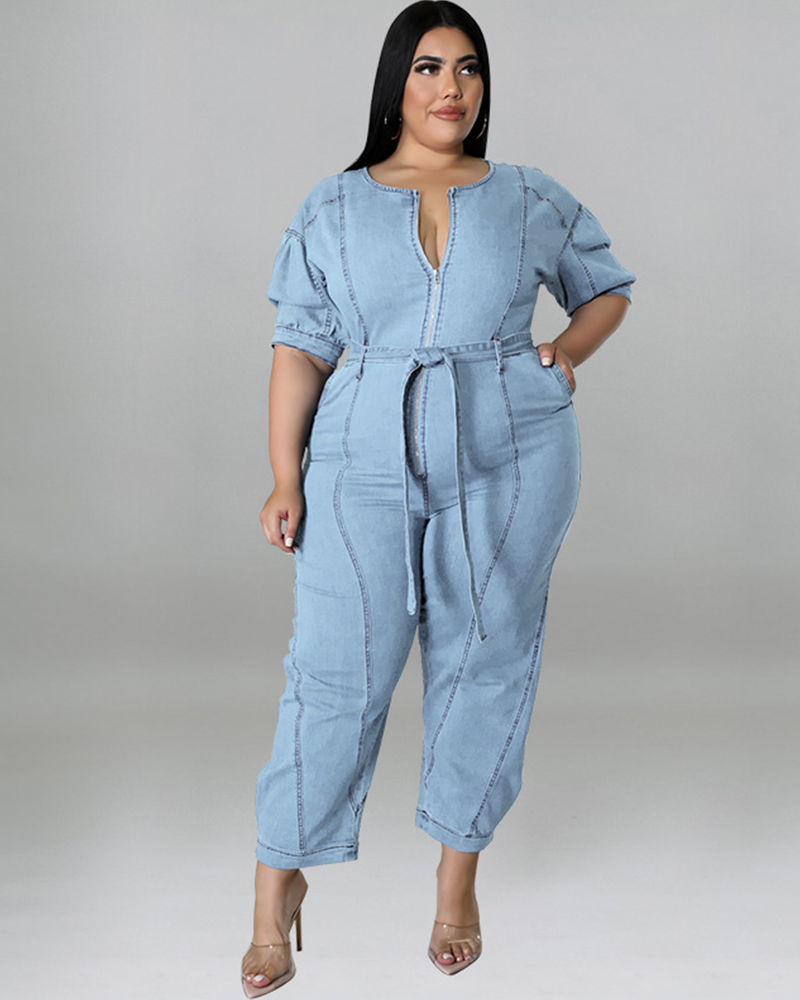 Real Connection Denim Jumpsuit