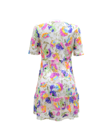 Plus Sequin Tiered Floral Dress