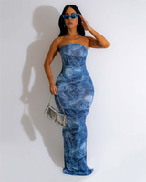 Must Be Denim Tube Maxi Dress