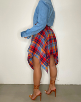 PLAID SKIRT