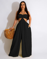 FLOW CHIFFON JUMPSUIT