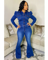 Bianca Denim Stretchy Jumpsuit