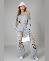 NOT DISTRESSED PANT SET