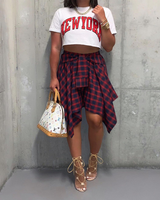 PLAID SKIRT