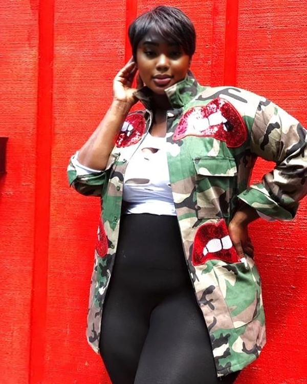 Camo Lip Service Jacket