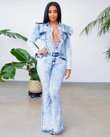 Bianca Denim Stretchy Jumpsuit