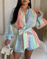 Lantern Sleeves Romper