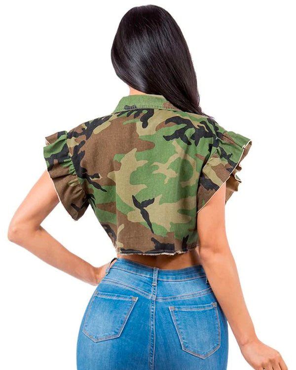 Camo Crop Jacket