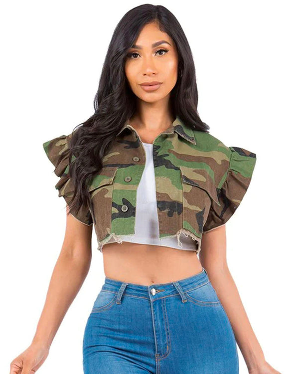 Camo Crop Jacket